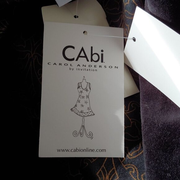 Cabi Carol Anderson Black Velour Embroidered Gilmore Practical Magic Vibe Coat 6 - Picture 16 of 16